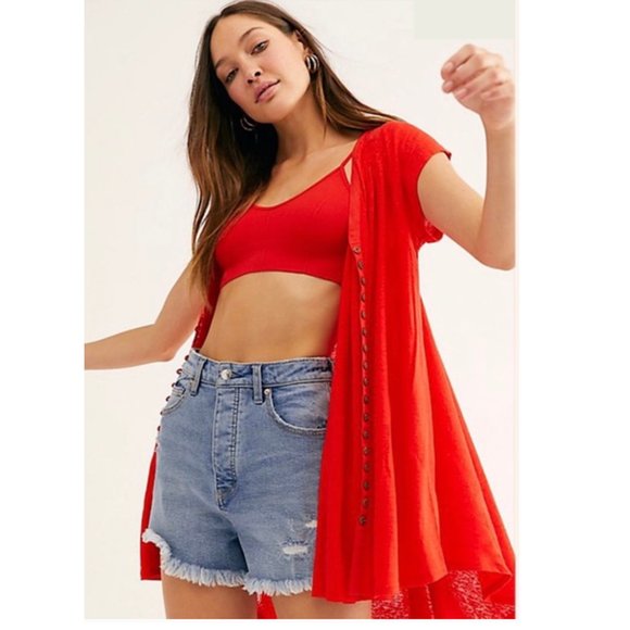 Free People Tops - Free People | Highland V-Neck Linen Blend Top
